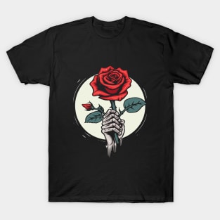 Skeleton Hand Rose T-Shirt